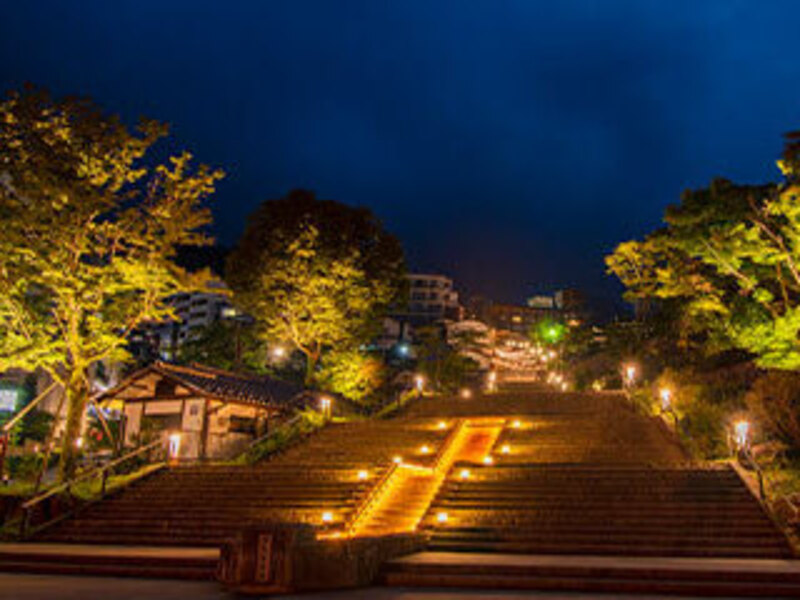  夜の石段街